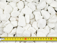 Polar White Pebbles 40mm - 850kg Bulk Bag