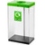 80 Litre Clear Body Recycling Bin - Lime Green (Mixed Recycling)