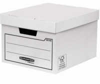 Fellowes General Storage and Archive Box Board White (Pack 10)