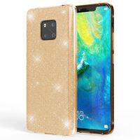 NALIA Custodia in Silicone compatibile con Huawei Mate20 Pro, Glitter Gel Copertura Protezione Sottile Cellulare, Slim Smartphone Bling Cover Case Protettiva Scintillio Bumper  ...