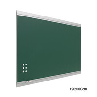 Pizarra verde magnética 120x300cm "Zénit" Acero Vitrificado