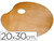 Paleta Madera Lidercolor Ovalada Tamaño 20X30 cm Grosor 0,3 cm Zurdos