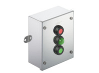 Klippon Control Station, 2 Drucktaster grün/rot, 1 Leuchtmelder grün, 2 Öffner +