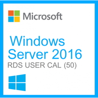 Microsoft Windows Server 2016 Remote Desktop Services (RDS) 50 user connections