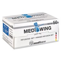 Medi-Wing Infusions Set Mediware 25 G, orange, 0,5 x 19 mm (50 Stück), Detailansicht