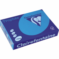 Kopierpapier Trophee A4 160g/qm VE=250 Blatt karibik-blau