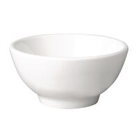 APS Pure Melamine Round Bowl in White with Straight Outer Edges - 75x150mm