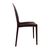 Bolero PP Rattan Bistro Side Chairs Made of Polypropylene Stackable Pack of 4