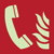 Brandschutzschild - Brandmeldetelefon, Rot, 20 x 20 cm, Folie, Selbstklebend