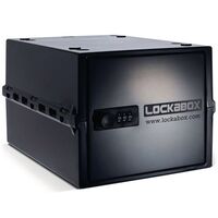 Lockabox One™ - Everyday Lockable Storage Box, opaque black