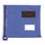 Tamper evident mailing pouch, flat with short zip, blue, 381 x 355mm