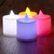 IRIS Gyertya alakú fix fényű LED-es lila fénydekoráció 4db/csomag (015-03)