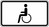 Verkehrszeichen VZ 1044-10 Nur Schwerbehinderte mit außergewöhnlicher, Gehbehinderung und Blinde 231 x 420, Alform, RA 3
