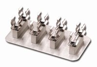 Piastra di fissaggio per matracci volumetrici