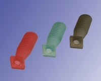 Pipette teats silicone Colour Transparent red