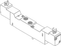 FESTO SOLENOID VALVE MEBH-5/3E-1/8-P-B