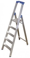 KRAU Stufen-Stehleiter Alu 124524 STABILO 5 Stufen 3,2m