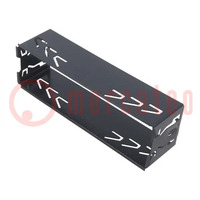 Car radio mounting half frame; 1 DIN; Pioneer; black