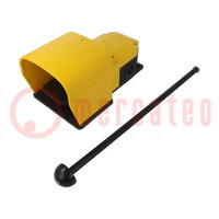 Switch: foot; Stabl.pos: 1; SPST-NO + SPST-NC; 6A/250VAC; IP65