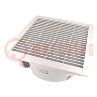 Fan: AC; axial; 230VAC; 172x151x51mm; 370m3/h; 65dBA; ball bearing