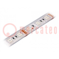 LED strips; RGB; 5050; 12V; LED/m: 60; 14mm; IP68; 120°; 14,4W/m