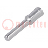 Contact; male; copper alloy; silver plated; 10mm2; Han® C; crimped