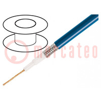 Wire: microphone cable; 1x0.75mm2; blue; tinned,OFC; -15÷70°C