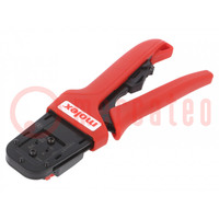Tool: for crimping; terminals; 18AWG,24AWG÷22AWG