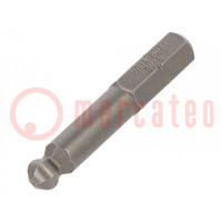 Kit: screwdriver bits; hex key,spherical; hardened; 25mm; 3pcs.