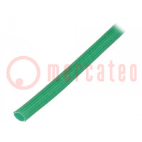Insulating tube; fiberglass; green; -20÷155°C; Øint: 4mm