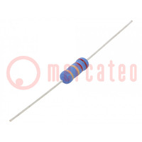 Resistor: metal oxide; 2.2Ω; 2W; ±5%; Ø5x12mm; -55÷155°C
