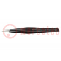 Tweezers; Blade tip shape: sharp; Tweezers len: 130mm; ESD