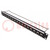 Patch panel; RJ45; Cat: 6a; RACK; screw; Number of ports: 16; 19"; M3