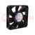 Fan: DC; axial; 24VDC; 119x119x25mm; 225m3/h; 52dBA; ball bearing