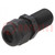 Cable gland; with long thread; M16; 1.5; IP68; polyamide; black