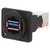Coupler; USB A socket,USB B socket; FT; USB 3.0; plastic; 19x24mm