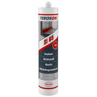 Teroson SI 65 1K Silikon Kleb- und Dichtstoff zum Abdichten und Verkleben, rot, Inhalt: 300 ml, Kartusche