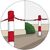 Anwendungsbild zu DÖRNER + HELMER DIN5685-1 Absperrkette rot-weiß verzinkt 6 mm 1 Bund=15 Meter