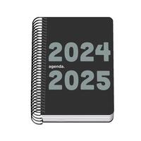 DOHE AGENDA ESCOLAR A6 ESPIRAL DP MEMORY BASIC CUBIERTA PP NEGRO 2024-2025