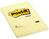 POST-IT BLOCS NOTAS ADHESIVAS CANARY YELLLOW FORMATO XL CON LINEAS 100 HOJAS 102X152 -PACK 6-