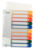 Plastikregister 1-10, bedruckbar, A4, PP, 10 Blatt, farbig