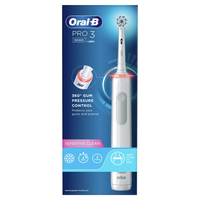 Oral-B Pro Sensitive Clean Pro 3 Erwachsener Rotierende-vibrierende Zahnbürste Weiß