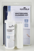 Durable WHITEBOARD CLEANING KIT LCD/TFT/Plasma Equipment cleansing wet/dry cloths & liquid 250 ml