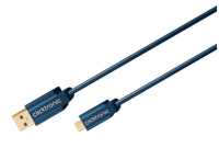 ClickTronic 3m USB 2.0 A-mini B m/m câble USB USB A Mini-USB B Bleu