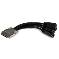 StarTech.com VHDCI24HD video átalakító kábel 0,22 M 4 x HDMI Fekete