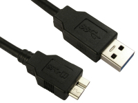 Cables Direct USB 3.0 Micro B 0.75 m USB cable USB 3.2 Gen 1 (3.1 Gen 1) Micro-USB B USB A Black
