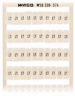 Wago 209-574 accessoire voor klemmenblokken Aansluitingsblok markers