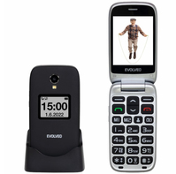 Evolveo EasyPhone FS 7,11 cm (2.8") 105 g Fekete Telefon időseknek