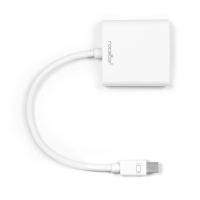 Rocstor 0.15m, Mini DisplayPort/VGA VGA (D-Sub) White