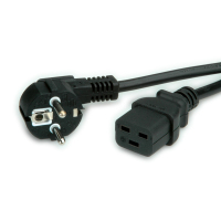 Value 19.99.1553 power cable Black 3 m CEE7/7 C19 coupler